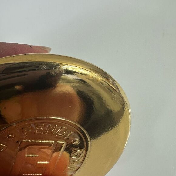 FENDI FF Vintage Mirror Case With Hand Mirror - Picture 8 of 9